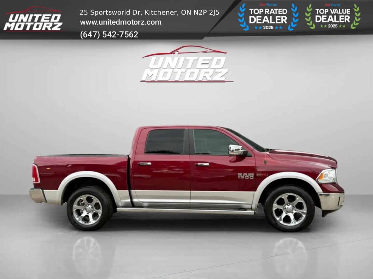 2017 RAM 1500 Laramie ECO DIESEL CREW CAB 4WD 3.0L~CERTIFIED Photo
