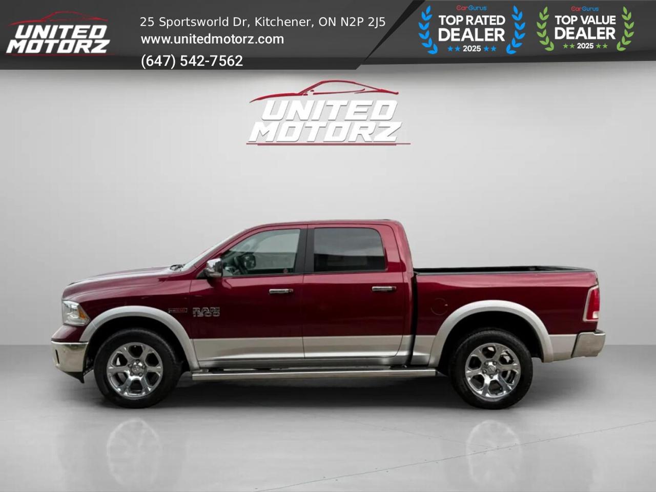 2017 RAM 1500 Laramie ECO DIESEL CREW CAB 4WD 3.0L~CERTIFIED Photo