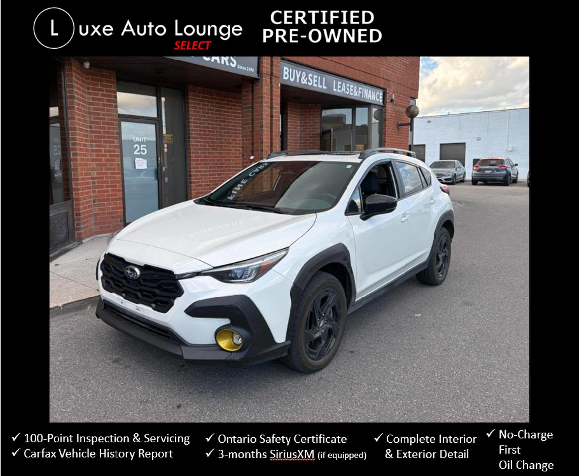 2024 Subaru Crosstrek Onyx AWD - LOW KM'S, SUNROOF, HEATED SEATS!! Photo