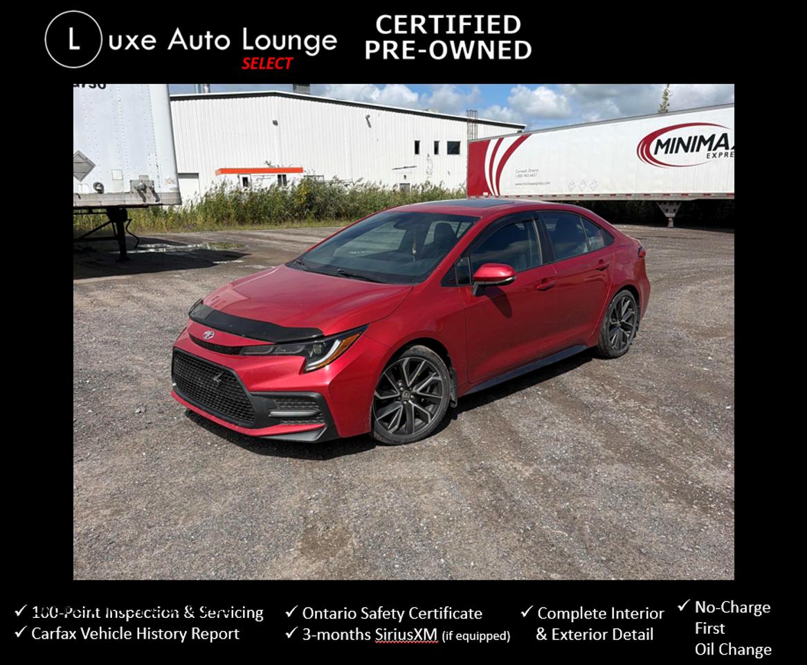 2020 Toyota Corolla SE - LOW KM's, HEATED SEATS, SUNROOF, ONE OWNER! Photo