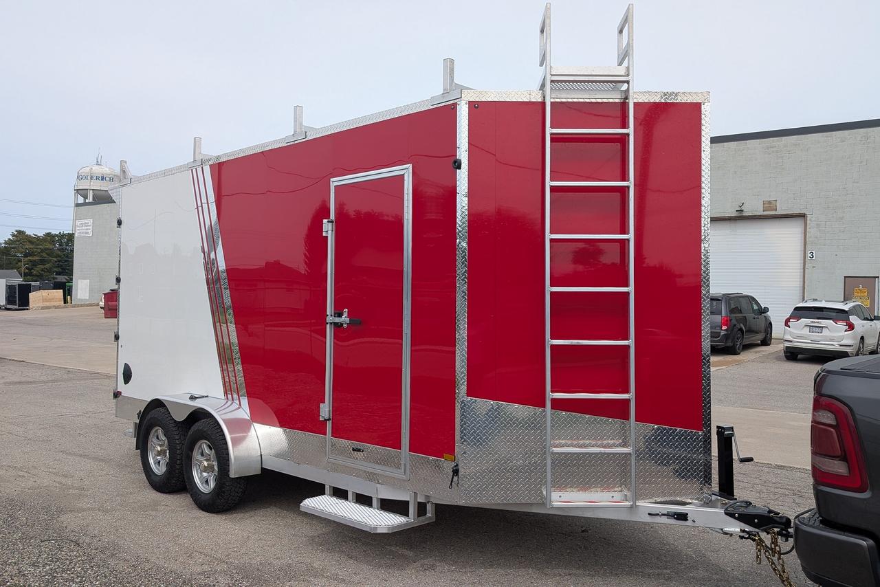 2026 Canadian Trailer Company 7x16 V-Nose Cargo Trailer Aluminum Tandem Axle