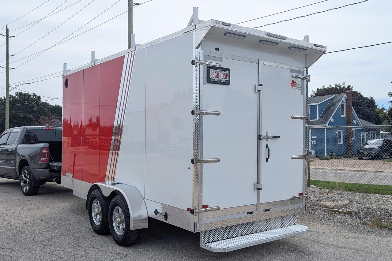 2026 Canadian Trailer Company 7x16 V-Nose Cargo Trailer Aluminum Tandem Axle Photo10