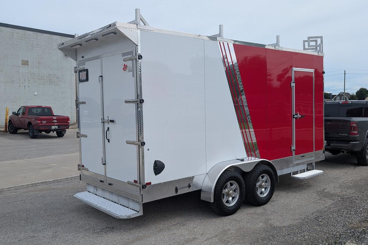 2026 Canadian Trailer Company 7x16 V-Nose Cargo Trailer Aluminum Tandem Axle Photo5