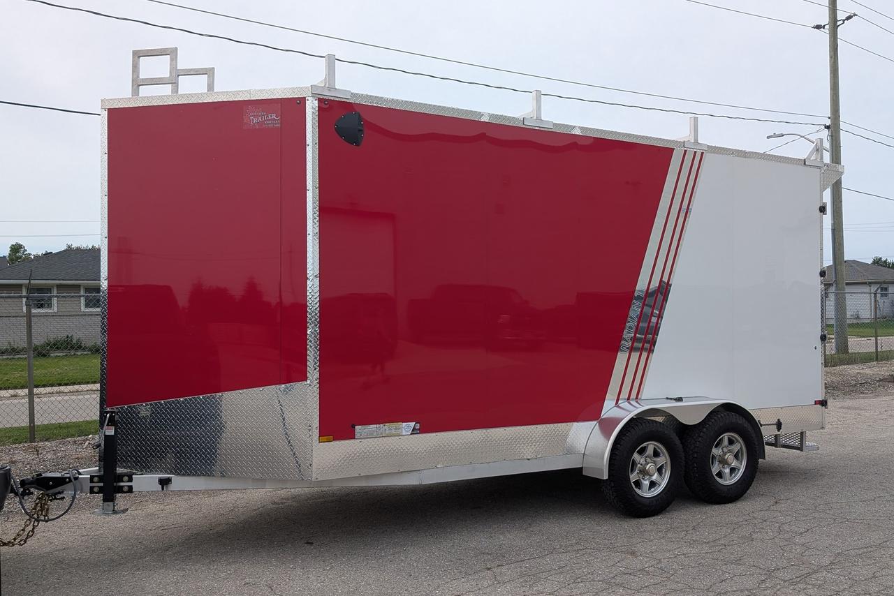 2026 Canadian Trailer Company 7x16 V-Nose Cargo Trailer Aluminum Tandem Axle Photo14