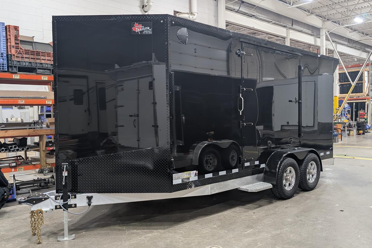 2026 Canadian Trailer Company 7x16 V-Nose Cargo Trailer Aluminum Tandem Axle