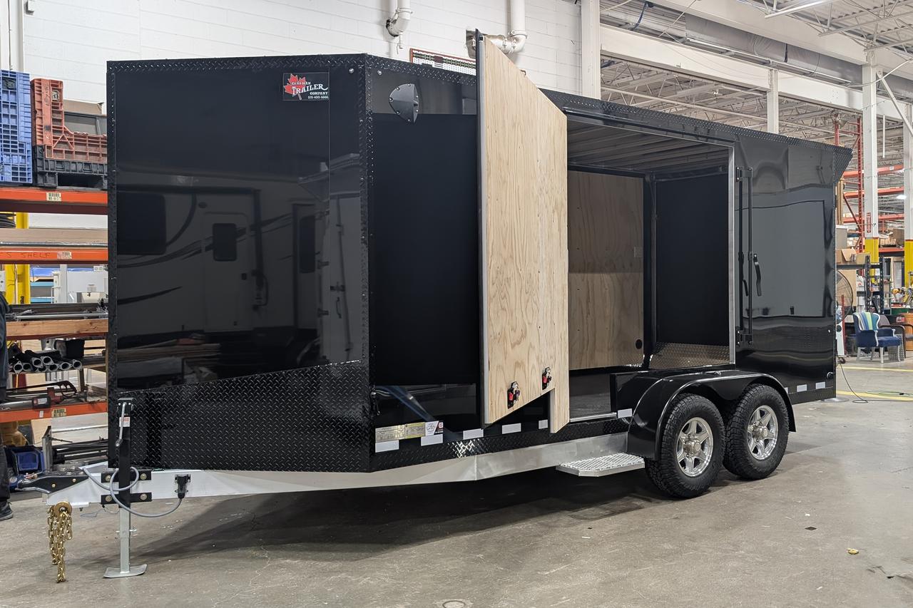 2026 Canadian Trailer Company 7x16 V-Nose Cargo Trailer Aluminum Tandem Axle Photo12