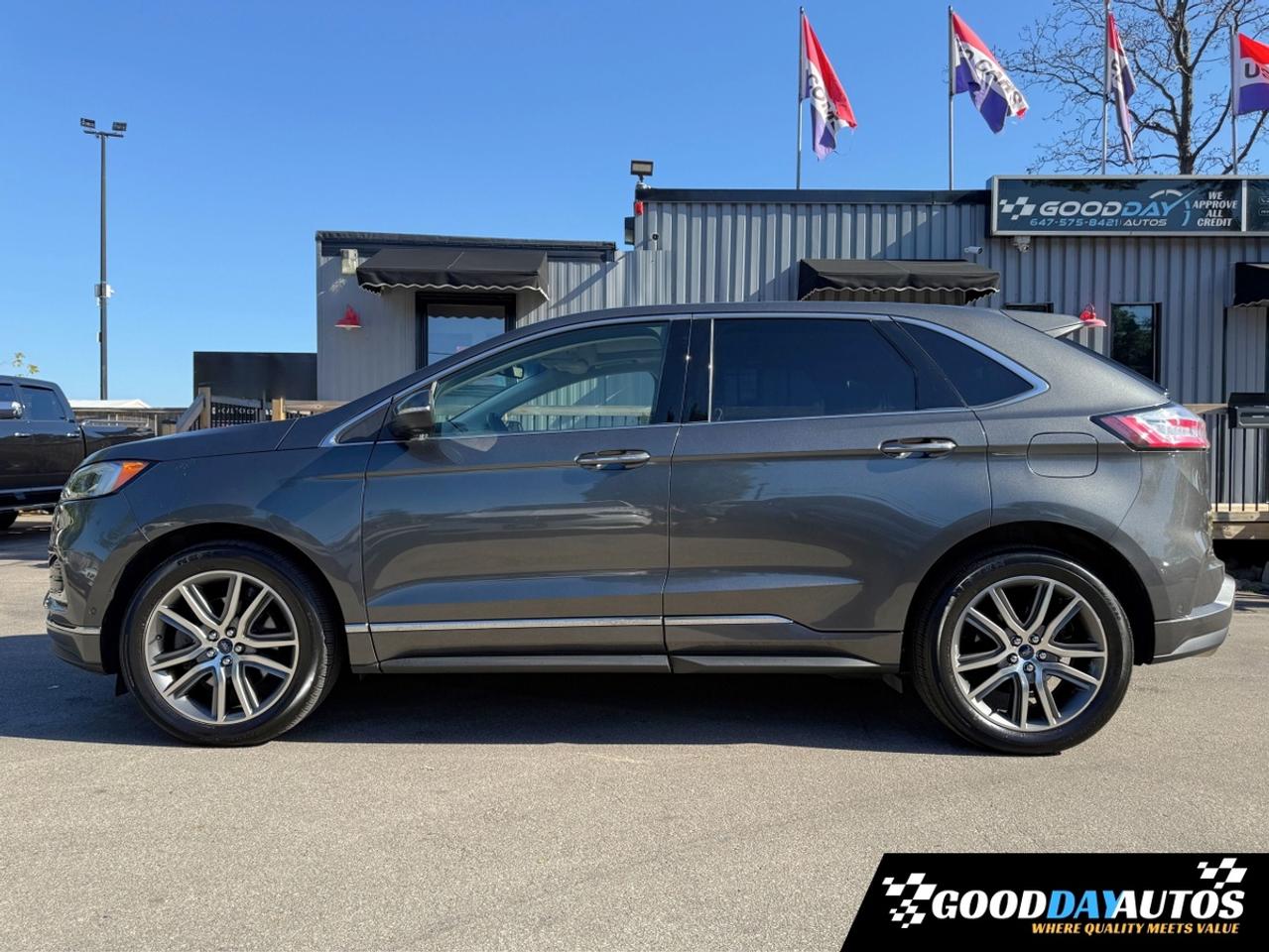 2019 Ford Edge Titanium ONE OWNER CLEAN CARFAX 15 SERVICE RECORDS Photo1