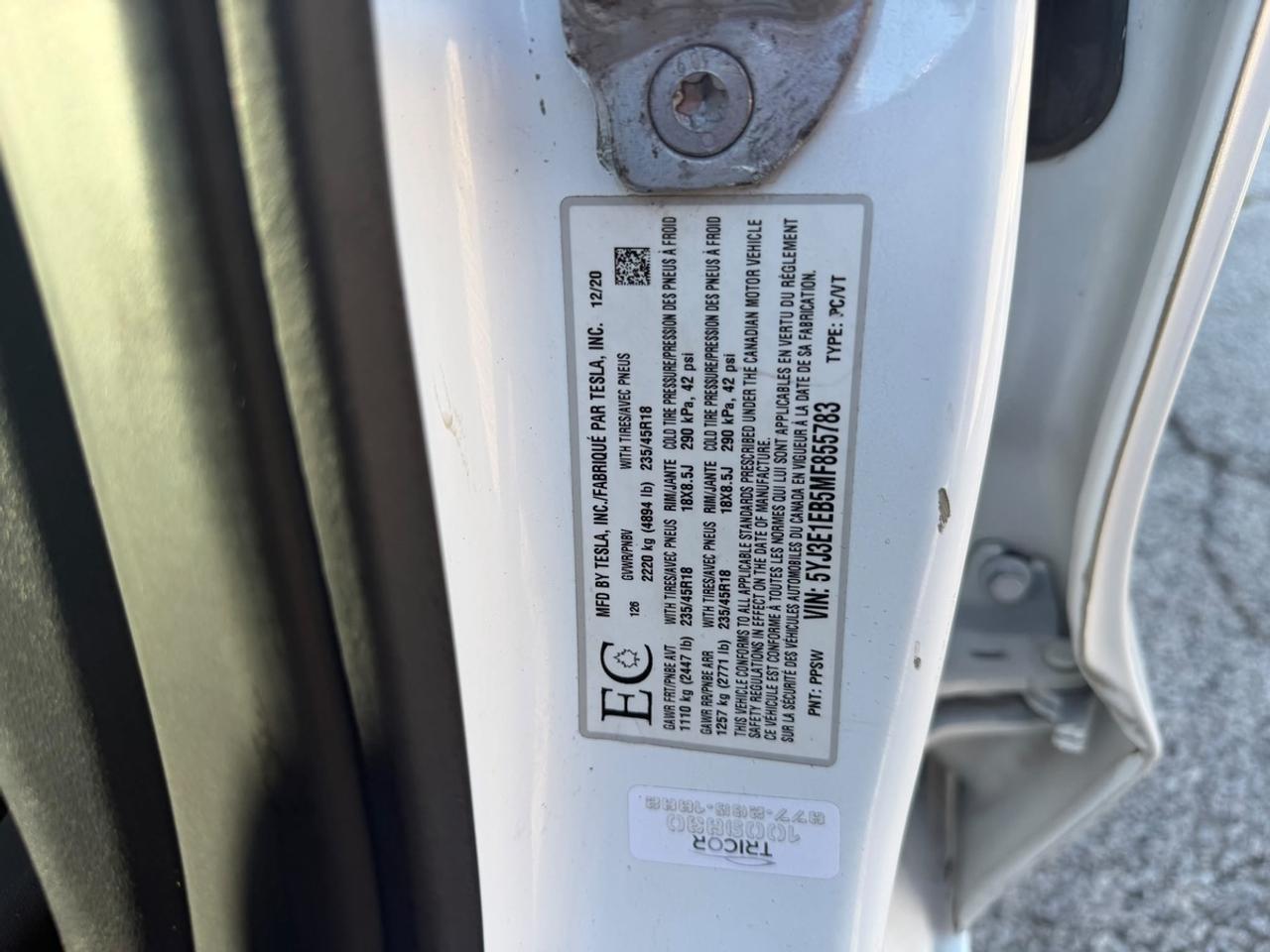 2021 Tesla Model 3 LONG RANGE Photo