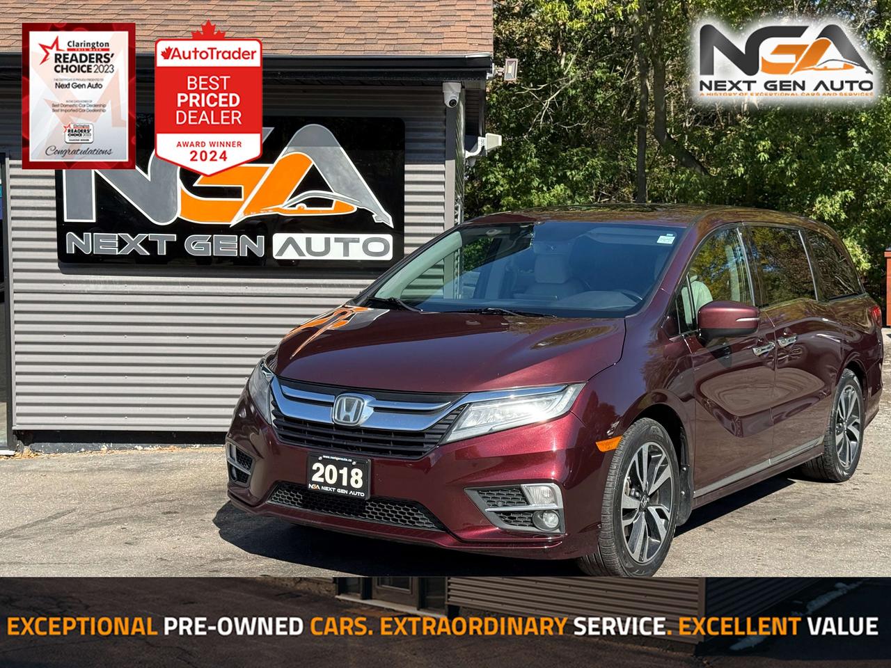 2018 Honda Odyssey Touring Leather Nav Rear Entertainment Ventilated Photo0