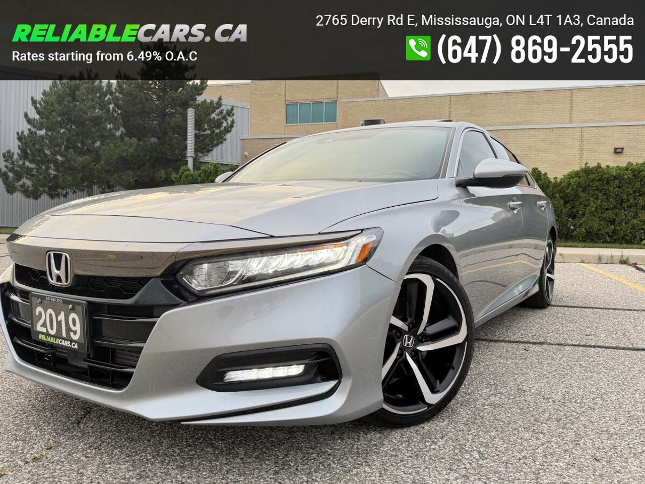 2019 Honda Accord SPORT | No-Accident | Sunroof | Leather Mix | Load Photo