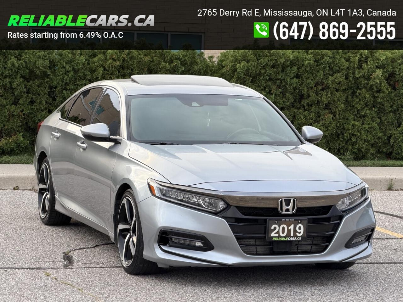 2019 Honda Accord SPORT | No-Accident | Sunroof | Leather Mix | Load Photo