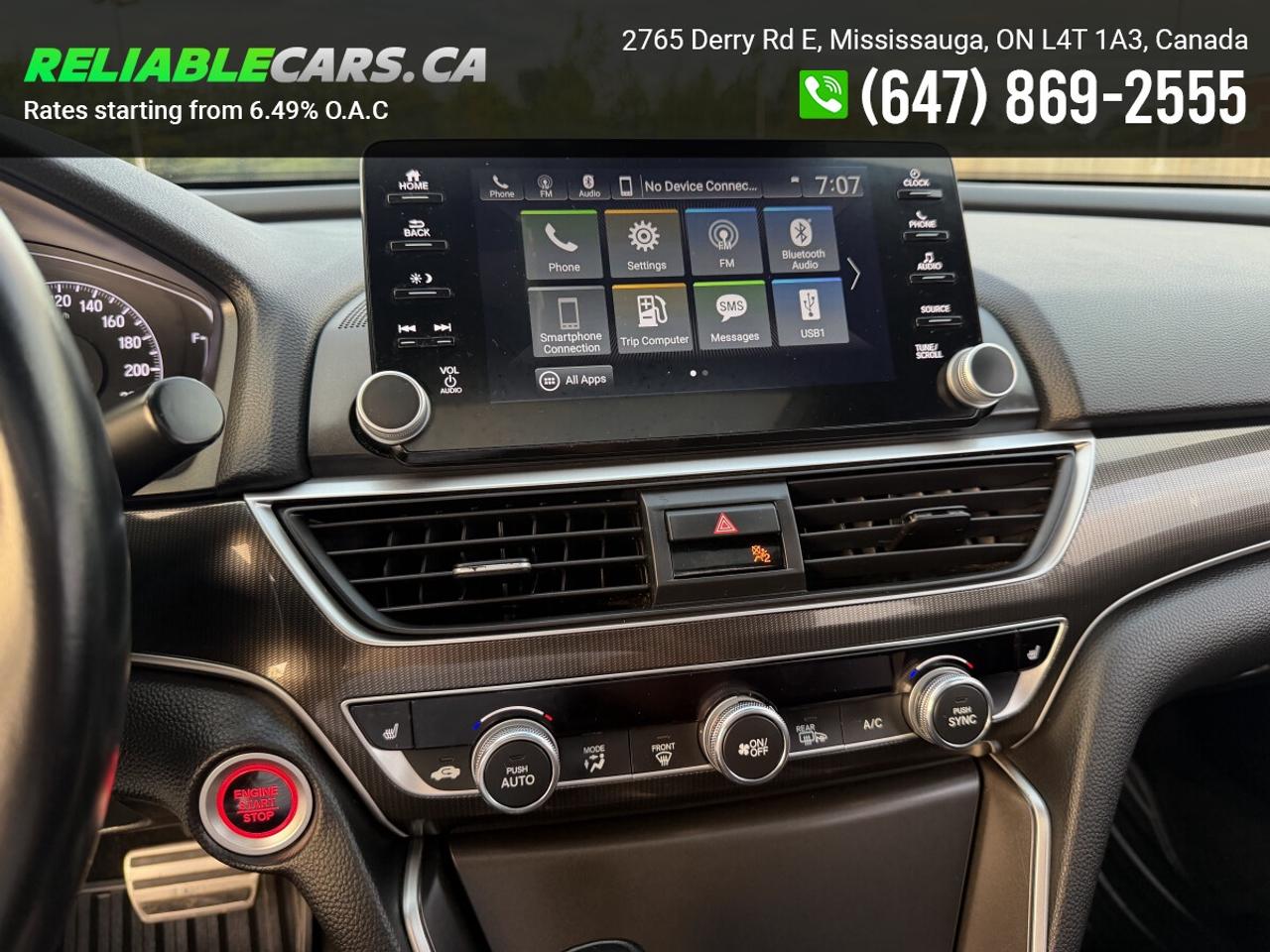 2019 Honda Accord SPORT | No-Accident | Sunroof | Leather Mix | Load Photo