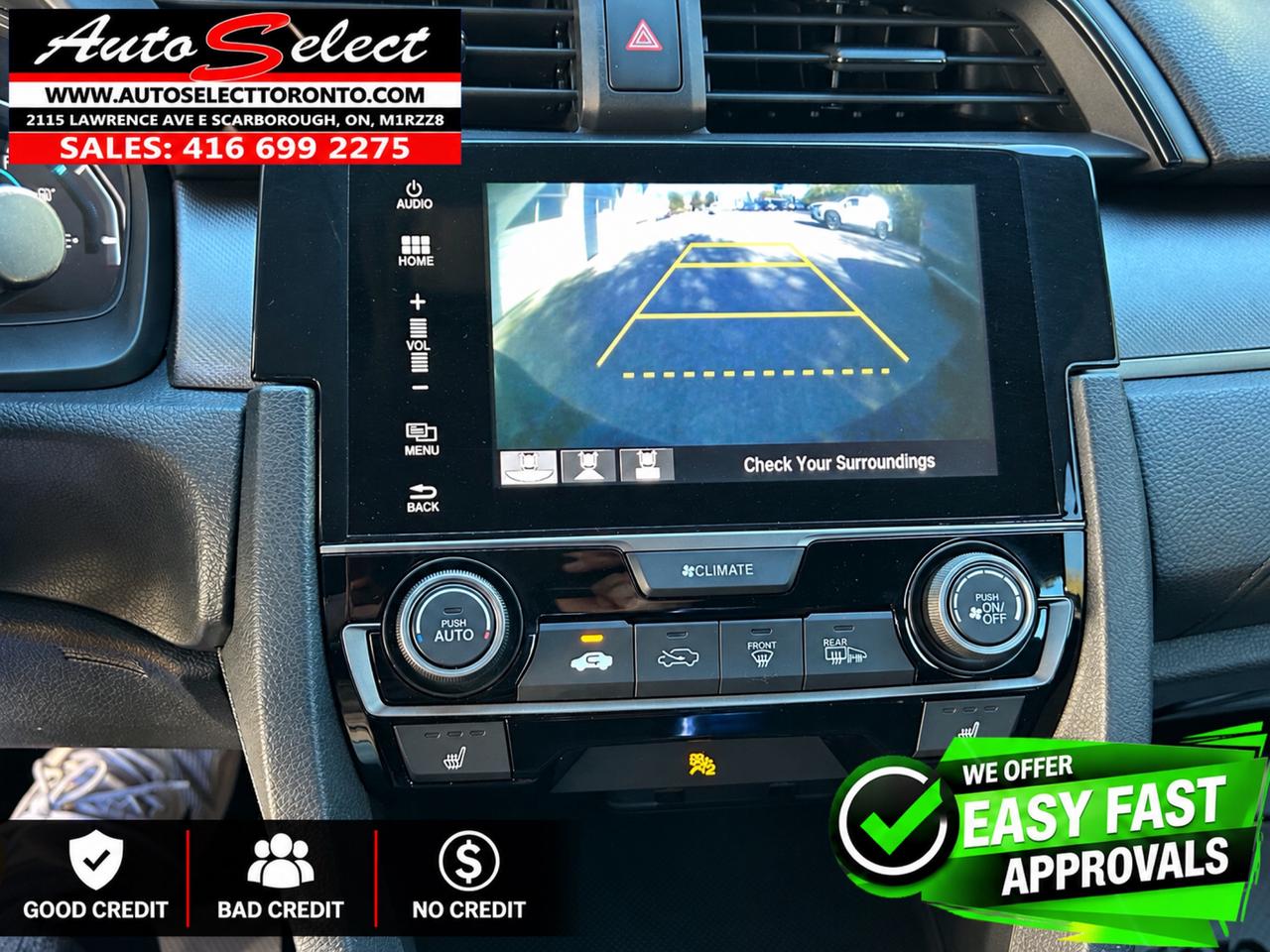 2017 Honda Civic LX **Rare 6 Speed** Backup Camera - Apple Carplay Photo