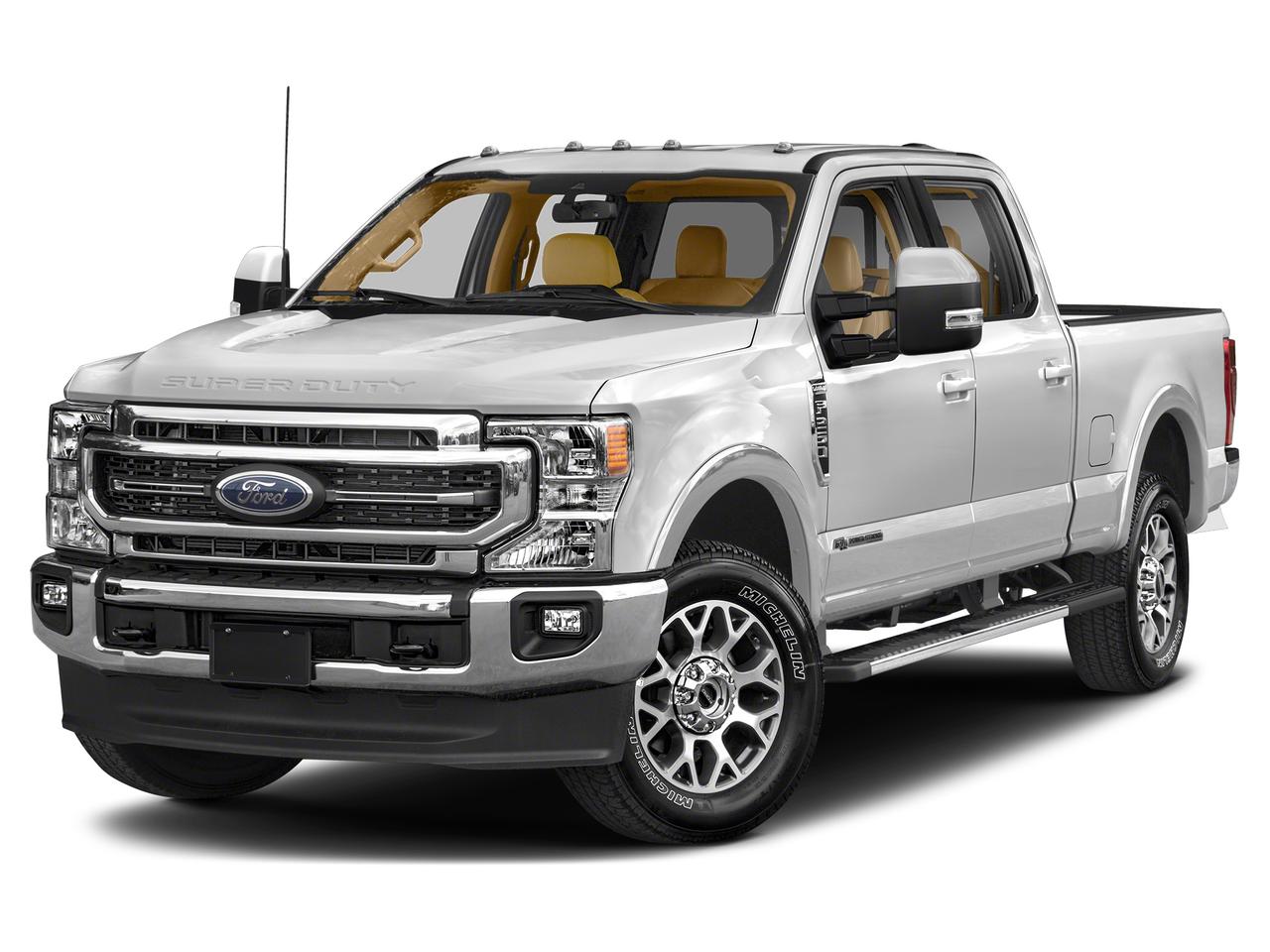 White 2022 Ford F-250 Super Duty Pickup Truck Four-Wheel Drive Automatic