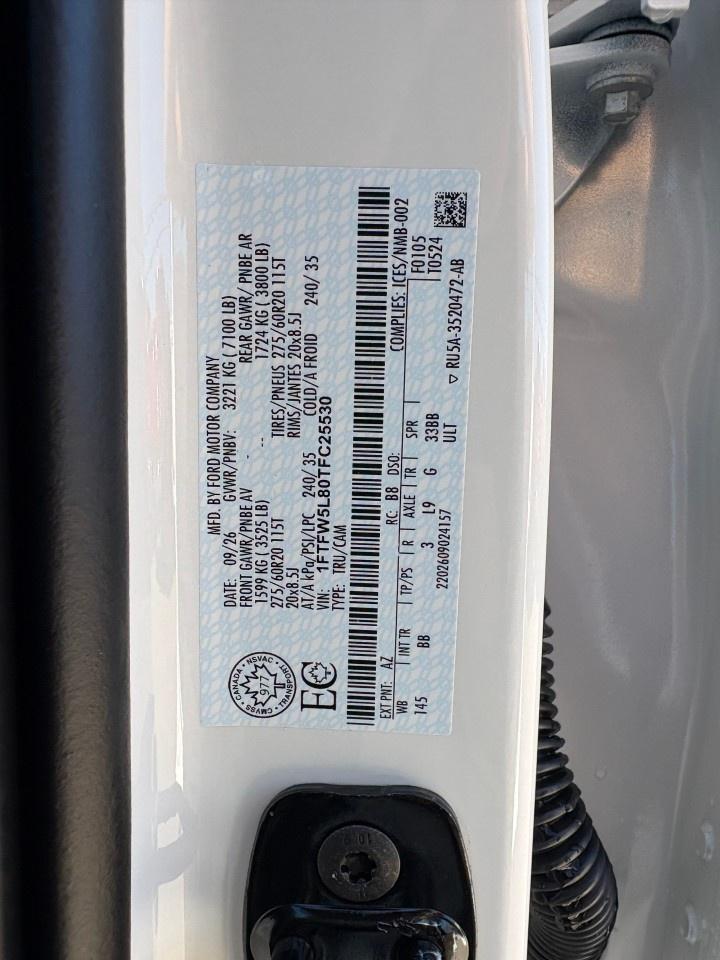 2026 Ford F-150 Lariat 4WD SuperCrew 5.5' Box Photo