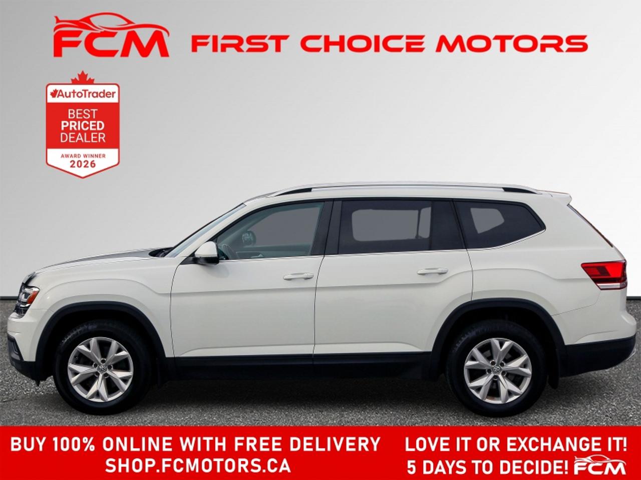 2018 Volkswagen Atlas COMFORTLINE 4MOTION | FULLY CERTIFIED WITH WARRANT Photo