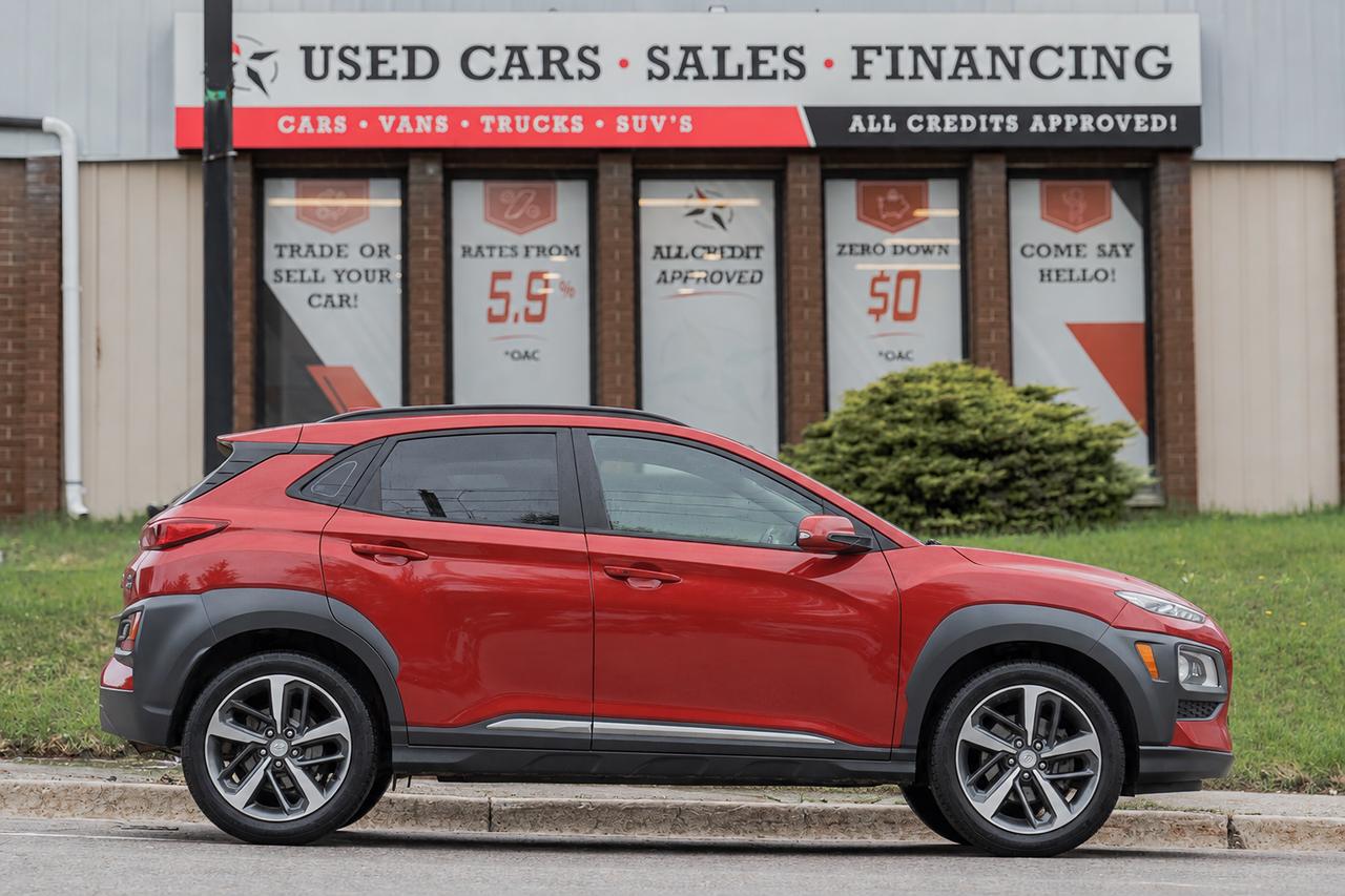 2020 Hyundai KONA Ultimate | AWD | Leather | Roof | Nav | Cam | BSM