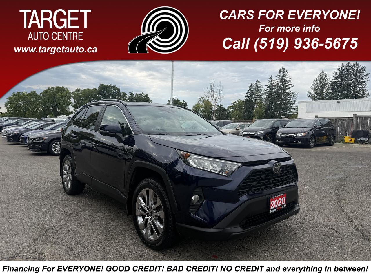 Blue 2020 Toyota RAV4 SUV / Crossover Front-Wheel Drive Automatic