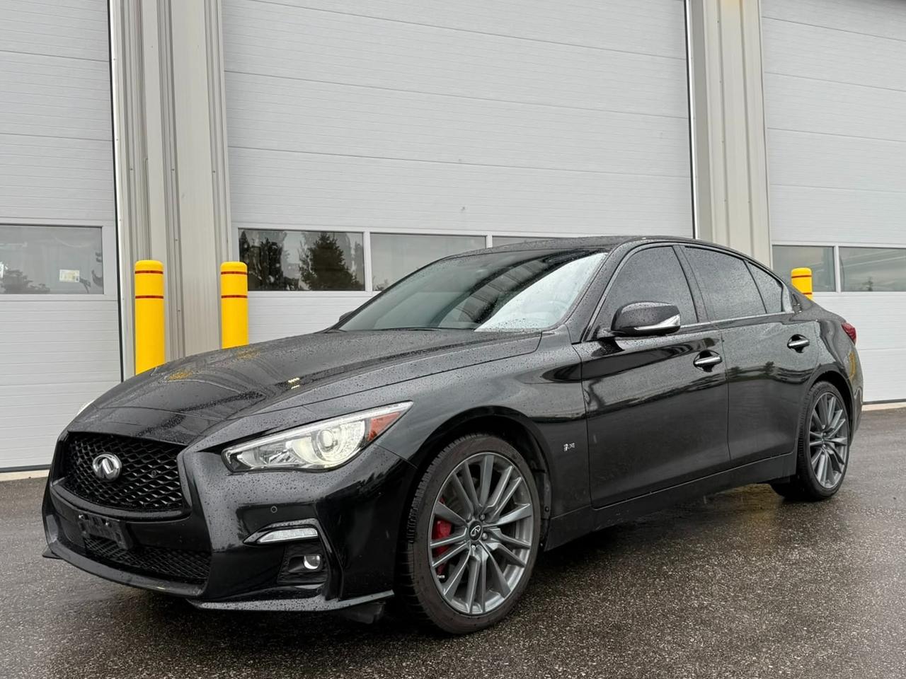 Black 2023 INFINITI Q50 Sedan All-Wheel Drive Automatic