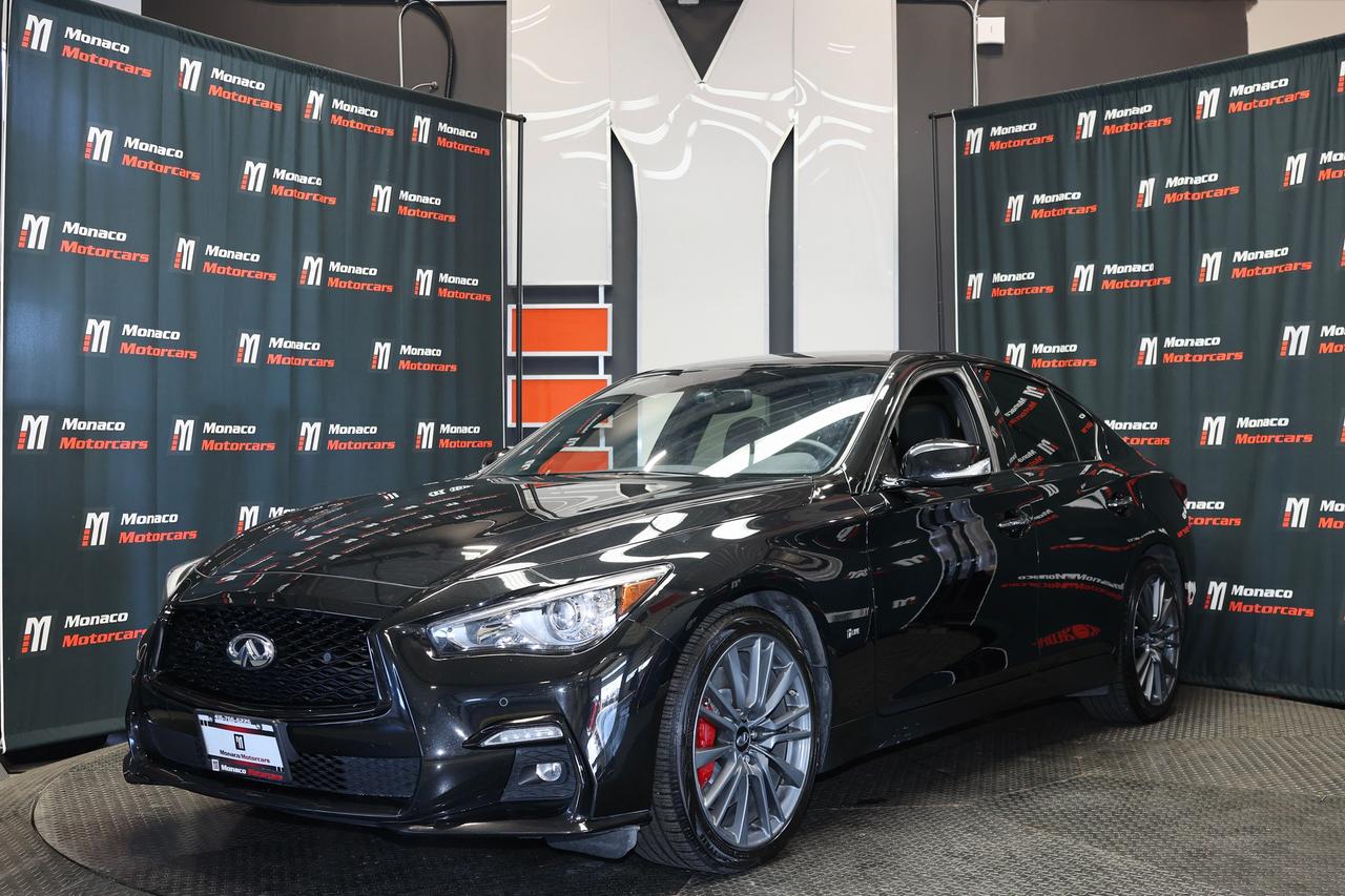 Black 2023 INFINITI Q50 Sedan All-Wheel Drive Automatic