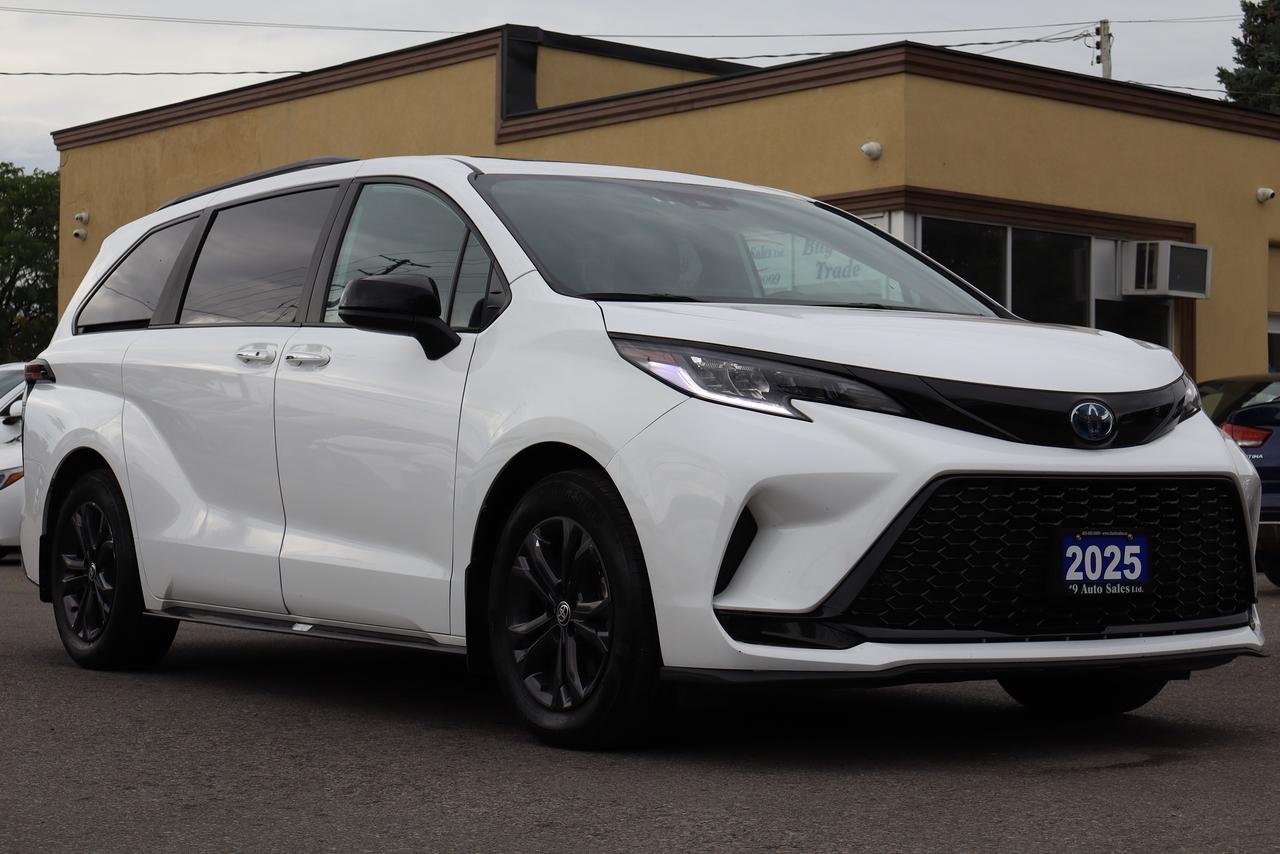 White 2025 Toyota Sienna Minivan All-Wheel Drive Continuously Variable Transmission