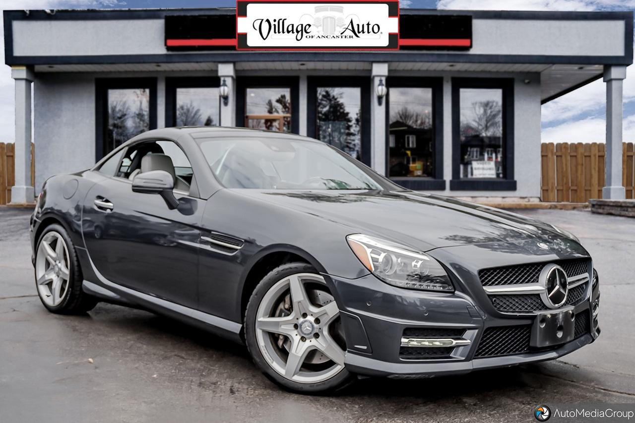Gray 2014 Mercedes-Benz SLK Convertible Rear-Wheel Drive Automatic