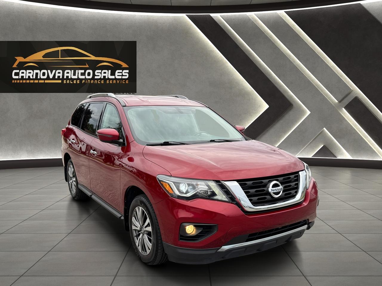 2019 Nissan Pathfinder SV Tech 7 Passenger 4WD+CLEAN CARFAX+GPS Photo