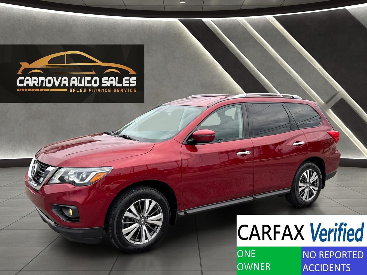 2019 Nissan Pathfinder SV Tech 7 Passenger 4WD+CLEAN CARFAX+GPS Photo0