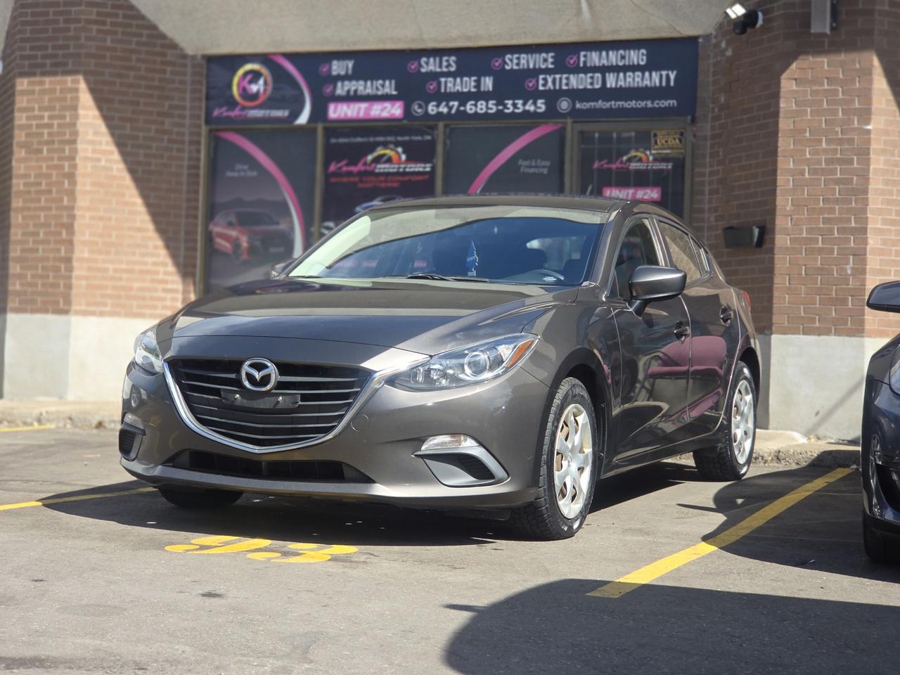 Gray 2015 Mazda MAZDA3 Hatchback Front-Wheel Drive Automatic