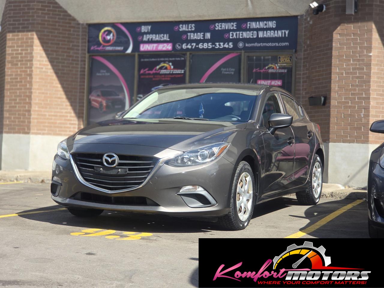 Gray 2015 Mazda MAZDA3 Hatchback Front-Wheel Drive Automatic