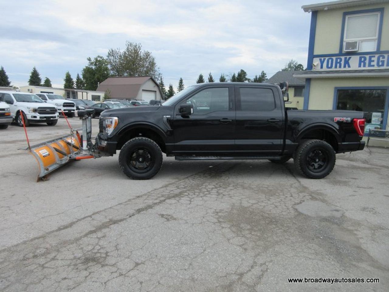 2022 Ford F-150 WINTER-READY XLT-MODEL 5 PASSENGER 5.0L - V8.. 4X4.. CREW-CAB.. SHORTY.. ARCTIC-STRAIGHT-PLOW.. HEATED SEATS.. BACK-UP CAMERA.. BLUETOOTH SYSTEM.. Photo
