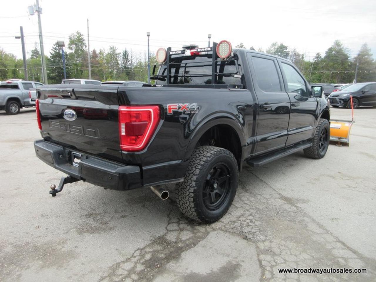 2022 Ford F-150 WINTER-READY XLT-MODEL 5 PASSENGER 5.0L - V8.. 4X4.. CREW-CAB.. SHORTY.. ARCTIC-STRAIGHT-PLOW.. HEATED SEATS.. BACK-UP CAMERA.. BLUETOOTH SYSTEM.. Photo