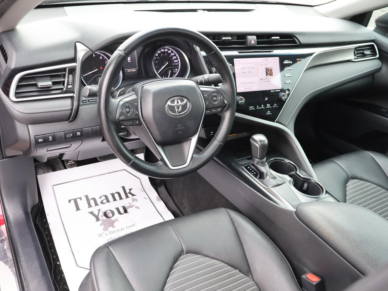 2018 Toyota Camry SE *ACCIDENT FREE*SERVICE RECORDS*2ND WINTER* CAMERA NAV BLUETOOTH LEATHER HEATED SEATS SUNROOF CRUISE ALLOYS Photo