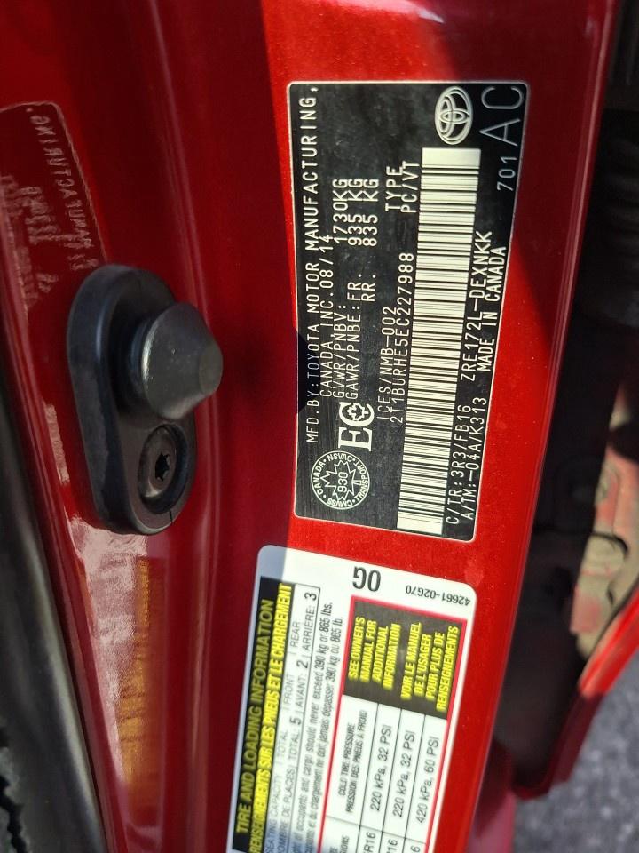 2014 Toyota Corolla 4DR SDN AUTO CE Photo