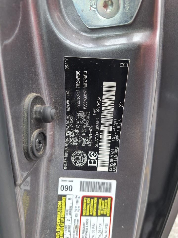2017 Toyota Sienna 5DR 7-PASS FWD Photo