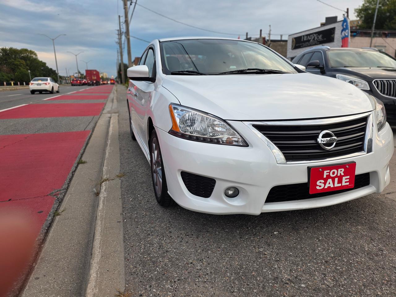 White 2015 Nissan Sentra Sedan Front-Wheel Drive Continuously Variable Transmission