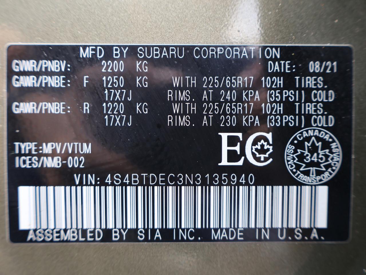 2022 Subaru Outback TOURING AWD *ACCIDENT FREE*1 OWNER*SERVICE RECORDS* CAMERA BLUETOOTH HEATED SEATS SUNROOF CRUISE ALLOYS Photo