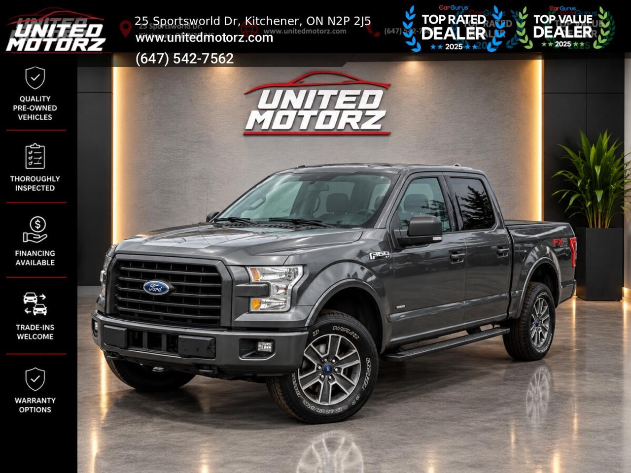 2016 Ford F-150 SuperCrew 145" XLT 4WD 2.7L 6cyl~SAFETY CERTI Photo