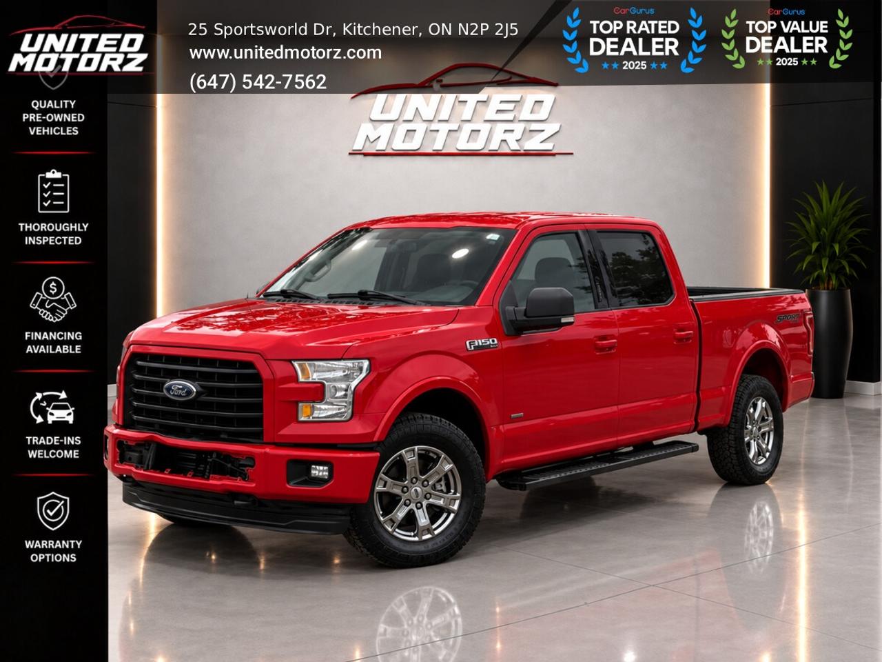 2017 Ford F-150 XLT SPORT SUPERCREW 157" 4WD 3.5L 6cyl~AS-IS SPECI Photo0