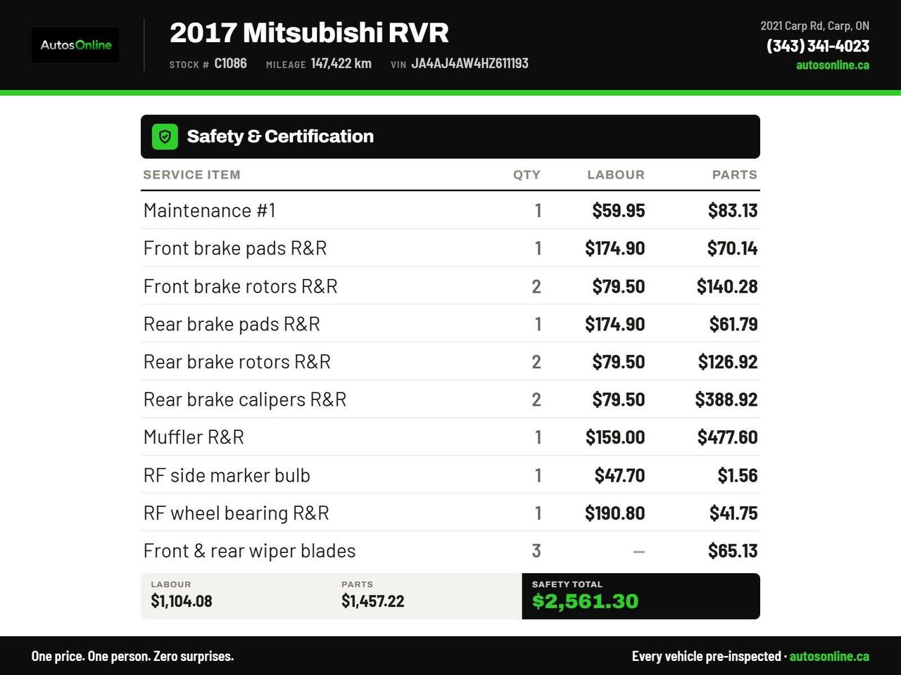 2017 Mitsubishi RVR LIMITED EDITION-4WD-HEATED SEATS-REMOTE START Photo