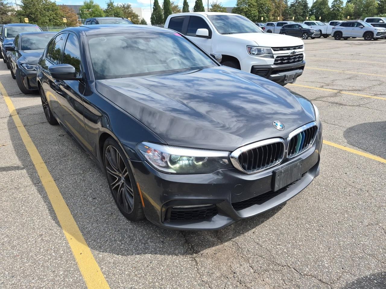 Gray 2017 BMW 5 Series Sedan All-Wheel Drive Automatic