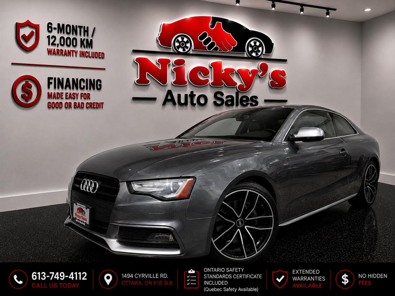 2014 Audi A5 PROGRESSIV - S-LINE - QUATTRO - NAVI - SUNROOF Photo0