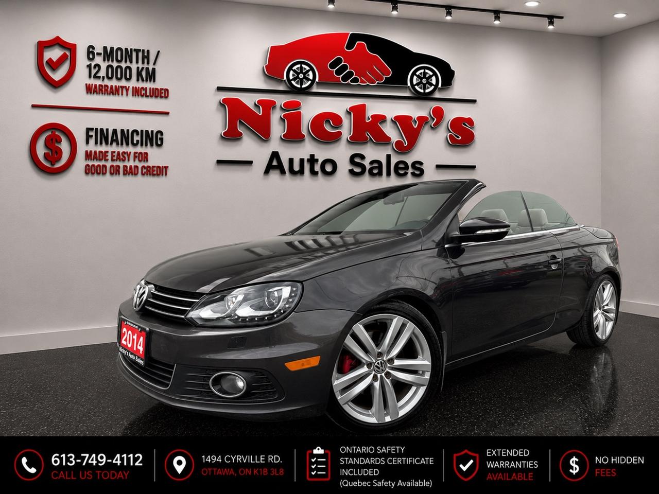 2014 Volkswagen Eos HIGHLINE - 2.0 TSI - CONVERTIBLE - NAVI - LOADED! Photo