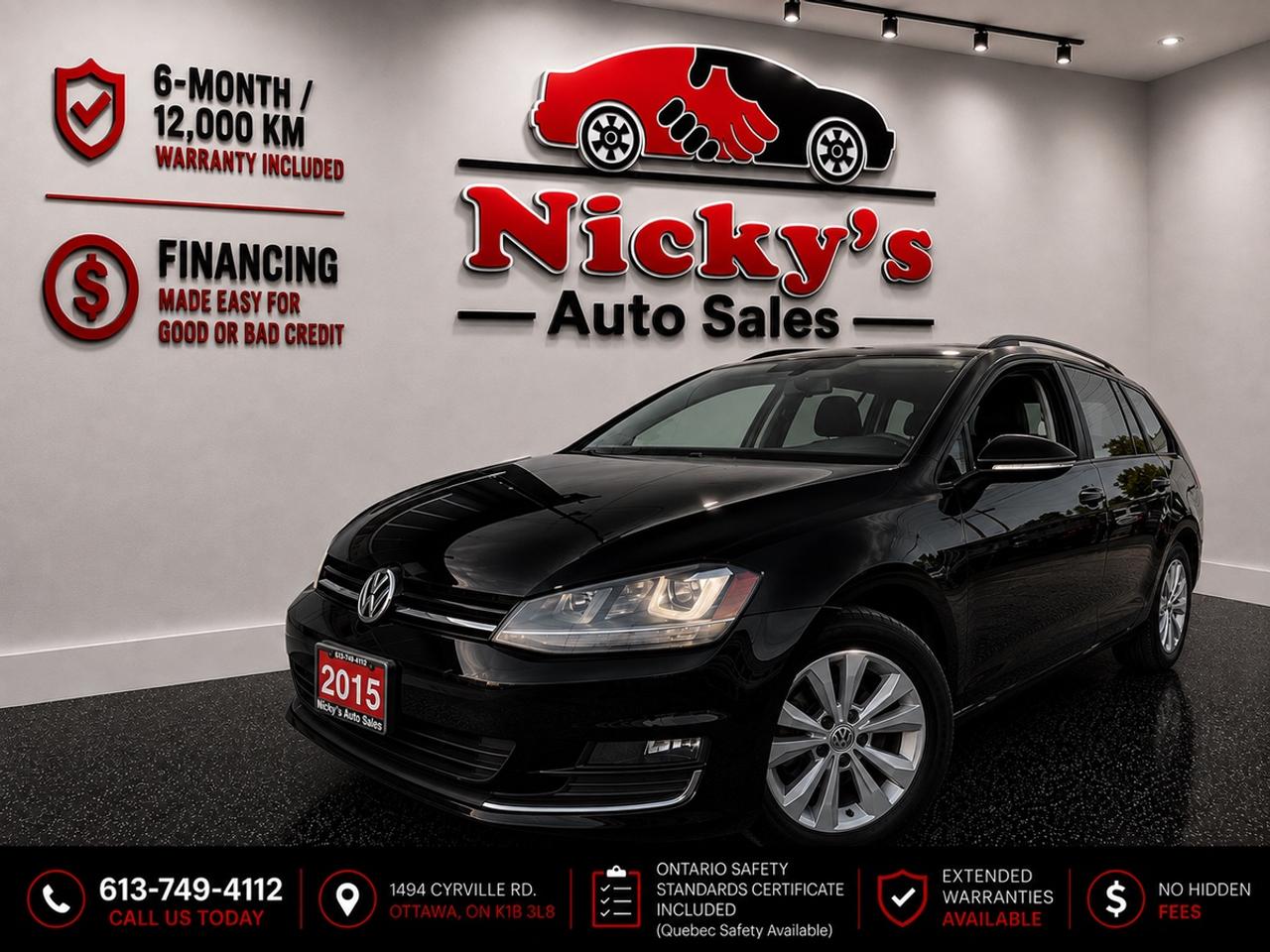 2015 Volkswagen Golf SportWagen HIGHLINE - PANO ROOF - LEATHER - NAVI - R.CAMERA! Photo