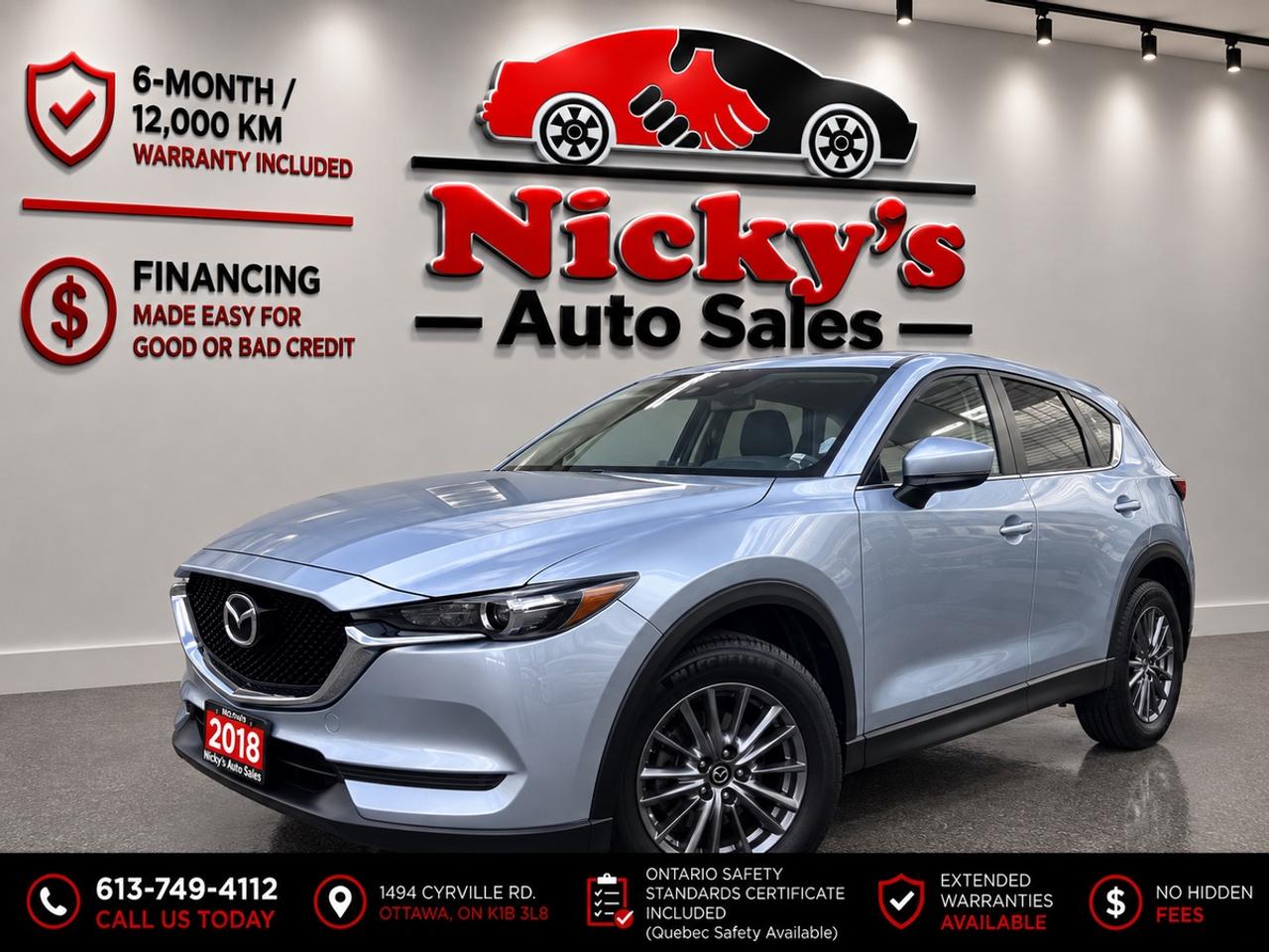 2018 Mazda CX-5 GS AWD - ALLOYS - R.CAM - ONE OWNER! Photo0