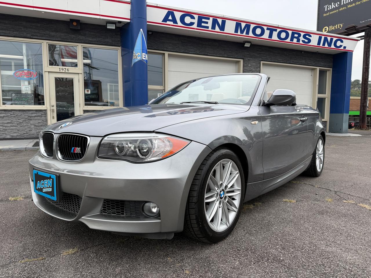 Gray 2013 BMW 1 Series Convertible Rear-Wheel Drive Automatic