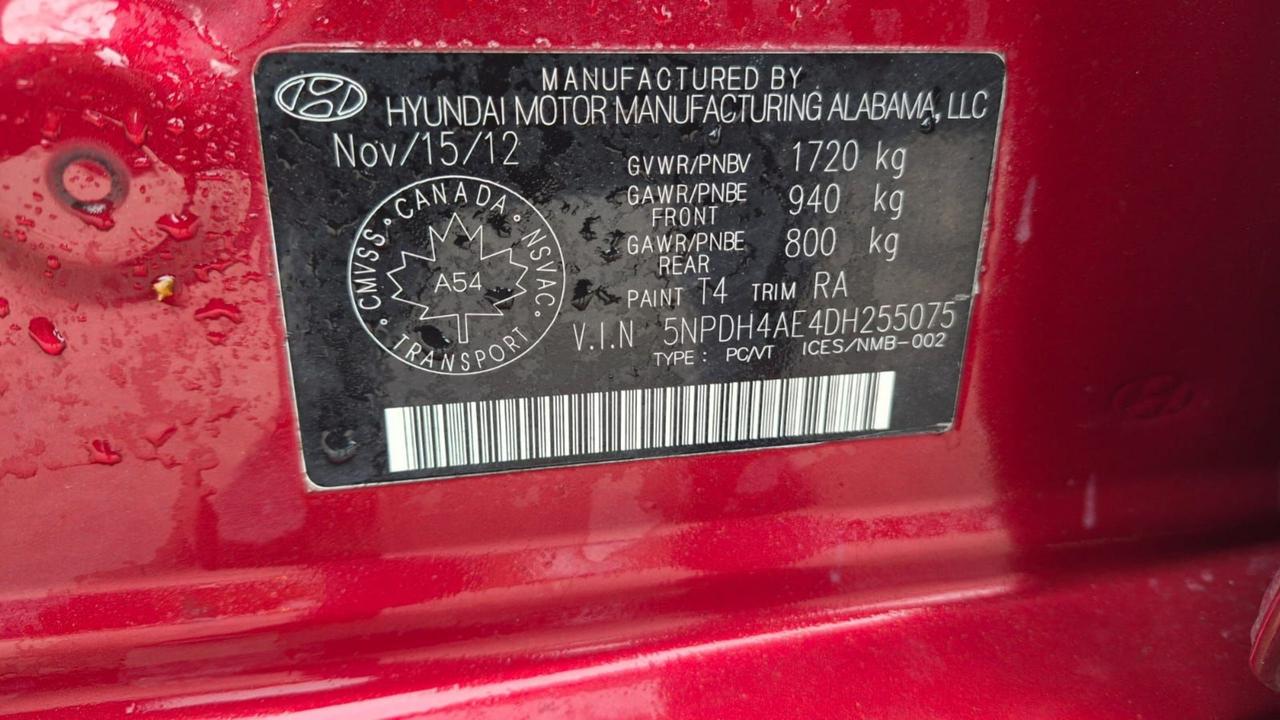 2013 Hyundai Elantra GL, AUTO, SEDAN, ONLY 133KMS, 4 CYL, CERTIFIED Photo