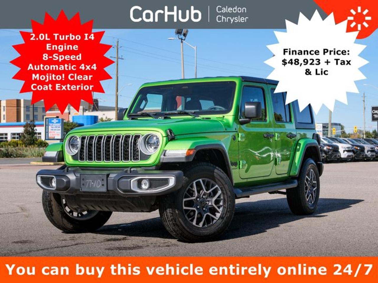 2026 Jeep Wrangler SAHARA MOJITO! Clear Coat 2.0L Turbo I4 Engine 8-Speed Automatic 4x4 Mojito! Clear Coat Exterior Photo