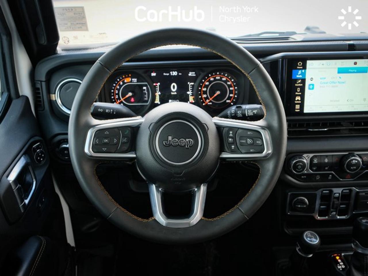 2024 Jeep Wrangler Sahara 2.0L Turbo I4 8-Speed Automatic 4x4 Premium McKinley Leather 3-Piece Freedom Top Heated Seats Photo