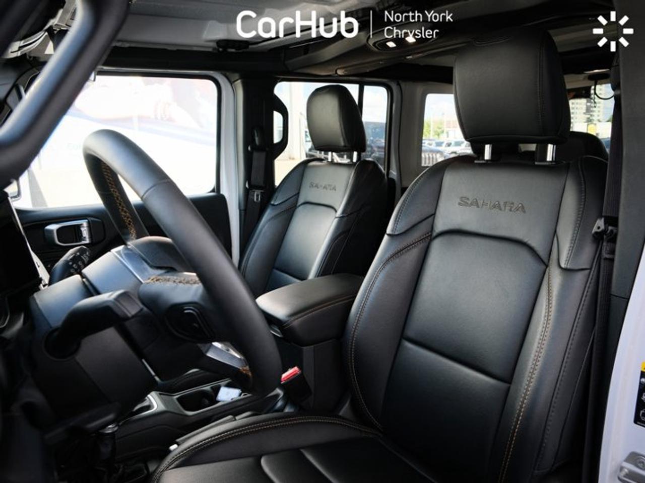 2024 Jeep Wrangler Sahara 2.0L Turbo I4 8-Speed Automatic 4x4 Premium McKinley Leather 3-Piece Freedom Top Heated Seats Photo